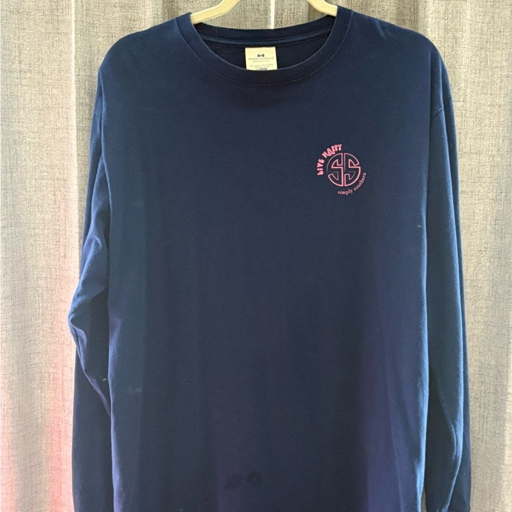 Simply Southern Dark Blue Long Sleeve Tee